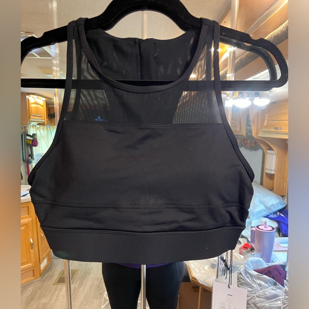 NWT Zyia Black All Star Bra Size XL